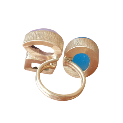 Blue Chalcedony Multi Stone Ring