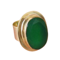 Green Onyx Plated Ring