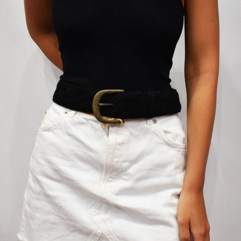 Sorbet Chocolate Embroidered Belt