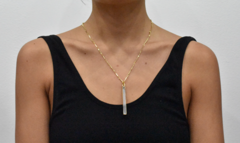 Selenite Pendant Necklace