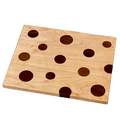 Small Polka Dot Board - Maple with Walnut Dots