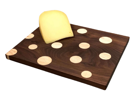 Small Polka Dot Board - Walnut with Maple Dots