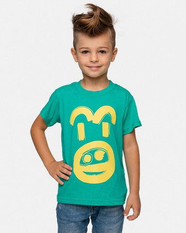 Brushstroke Green T-Shirt - Little Ones
