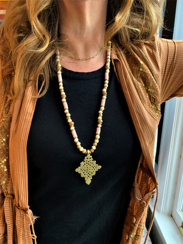 Madeleine Cross Necklace