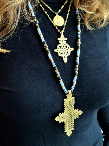 Saint Augustin Cross Necklace