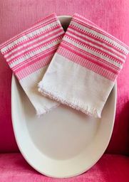 Towel Pink Stripe Antigua
